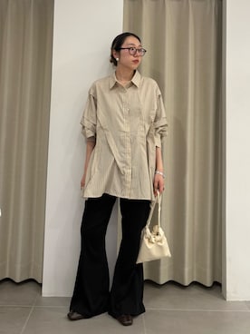 「KBF（ケイビーエフ）のアイテム（トップス）」を使った、てらさん（レディース・153cm）の春コーディネート