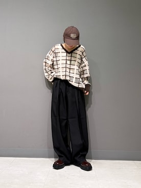 「ローファー」｜「アイテム（スニーカー）」を使った、てらさん（レディース・153cm）の夏コーディネート