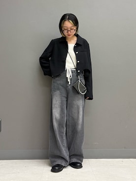 「アイテム（財布）」を使った、てらさん（レディース・153cm）の秋コーディネート