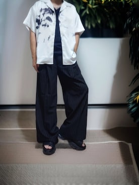 「アイテム（サンダル）」を使った、goshokuさん（メンズ・170cm）の夏コーディネート