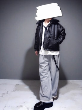 「アイテム（ウォレットチェーン）」を使った、goshokuさん（メンズ・170cm）の秋コーディネート