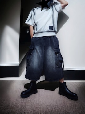 「アイテム（スウェット）」を使った、goshokuさん（メンズ・170cm）の秋コーディネート