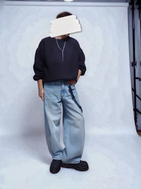 「アイテム（ウォレットチェーン、ブラック系）」を使った、goshokuさん（メンズ・170cm）の秋コーディネート