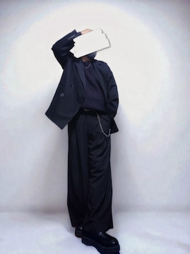 「アイテム（テーラードジャケット）」を使った、goshokuさん（メンズ・170cm）の秋コーディネート