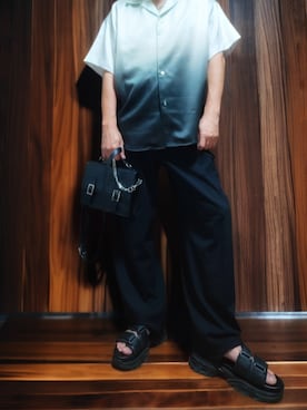 「アイテム（サンダル）」を使った、goshokuさん（メンズ・170cm）の夏コーディネート