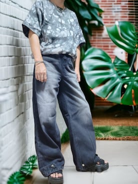 「アイテム（バングル/リストバンド）」を使った、goshokuさん（メンズ・170cm）の夏コーディネート