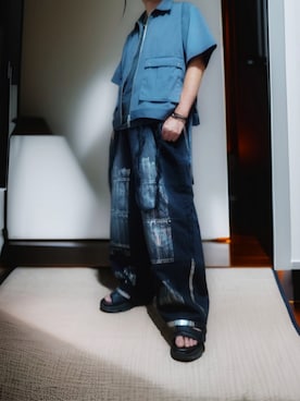 「アイテム（サンダル）」を使った、goshokuさん（メンズ・170cm）の夏コーディネート