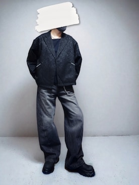 「アイテム（タンクトップ、レッド系）」を使った、goshokuさん（メンズ・170cm）の秋コーディネート