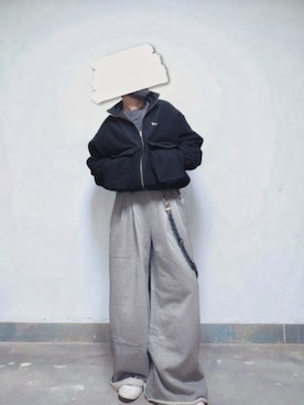 「アイテム（スウェットパンツ、グレー系）」を使った、goshokuさん（メンズ・170cm）の秋コーディネート