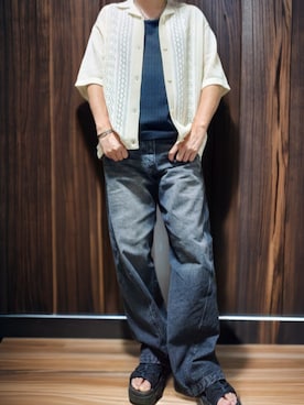 「アイテム（シューズ）」を使った、goshokuさん（メンズ・170cm）の夏コーディネート