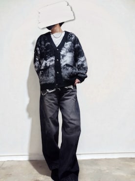 「アイテム（カーディガン/ボレロ）」を使った、goshokuさん（メンズ・170cm）の秋コーディネート