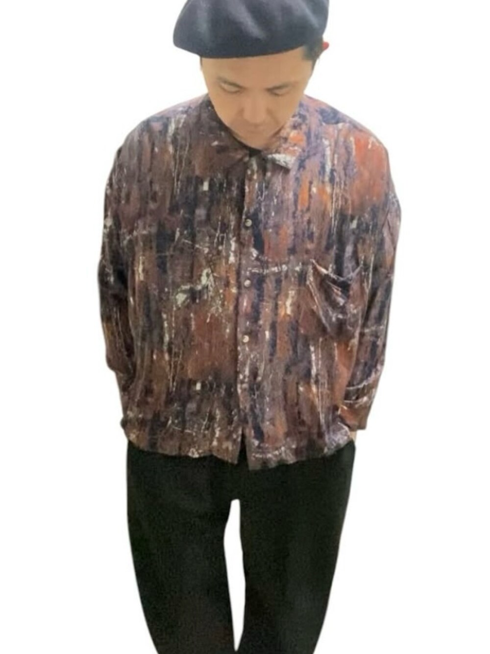 「BASQUE magentaのアイテム（シャツ/ブラウス、その他）」を使った、moootooomotoさん（メンズ・173cm）の春コーディネートの1枚目の写真