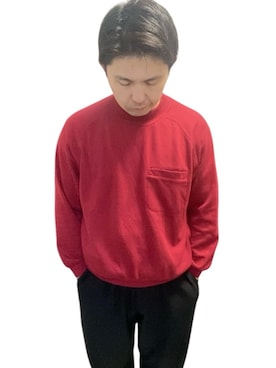 「アイテム（スウェット）」を使った、moootooomotoさん（メンズ・173cm・30代）の春コーディネート