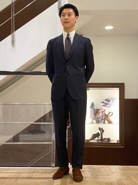 「BEAMS F（ビームスエフ）のアイテム（パンツ）」を使った、Brilla per il gustoさん（メンズ・175cm）の夏コーディネート