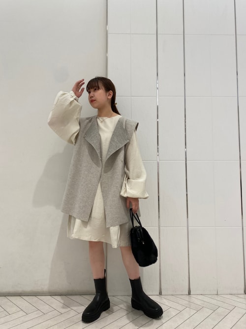 ブランド mystic ベルト付起毛ジレ / ロングベスト rMdDI-m27271148067 ...