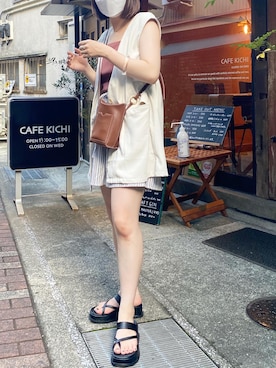 なかむらえりかさん（レディース・153cm）の夏コーディネート