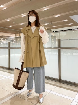 なかむらえりかさん（レディース・153cm）の冬コーディネート