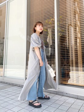 なかむらえりかさん（レディース・153cm）の夏コーディネート