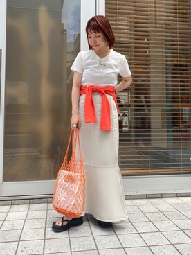 なかむらえりかさん（レディース・153cm）の夏コーディネート