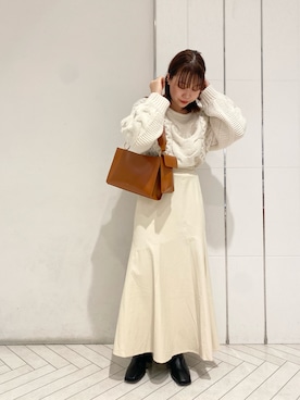 なかむらえりかさん（レディース・153cm）の冬コーディネート