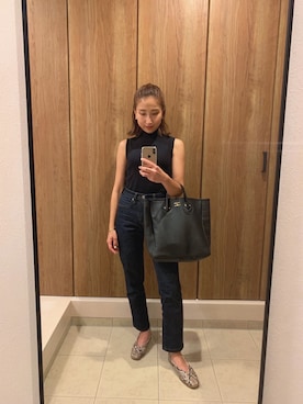 「PLST（プラステ）のアイテム（シューズ）」を使った、yu12k34o5さん（レディース・155cm）の夏コーディネート