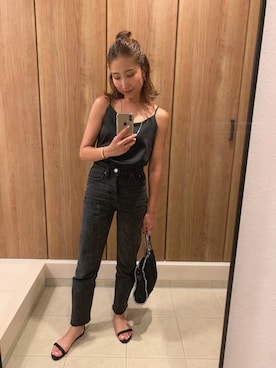 「fifth（フィフス）のアイテム（キャミソール）」を使った、yu12k34o5さん（レディース・155cm）の夏コーディネート