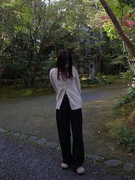 「アイテム（サンダル）」を使った、HINAKOさん（レディース・162cm）の秋コーディネート