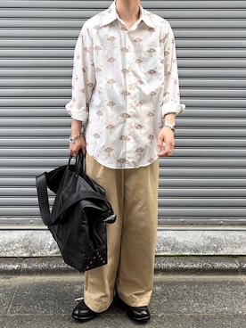 「Graphpaper（グラフペーパー）のアイテム」を使った、すとさん（メンズ・172cm）の春コーディネート