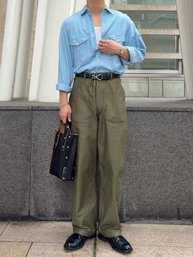 「SANDERS（サンダース）のアイテム」を使った、すとさん（メンズ・172cm）の秋コーディネート