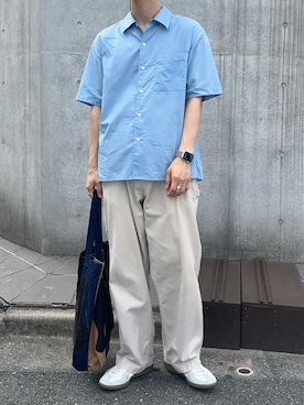 「HERE'S（HERE'S）のアイテム」を使った、すとさん（メンズ・172cm）の夏コーディネート