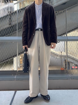 「marka（マーカ）のアイテム」を使った、すとさん（メンズ・172cm）の春コーディネート