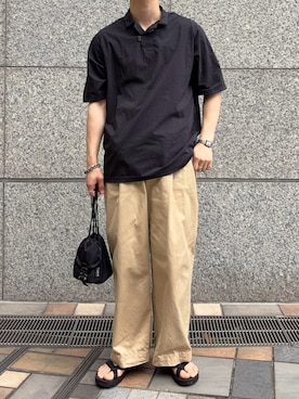 「Steven Alan（スティーブンアラン）のアイテム」を使った、すとさん（メンズ・172cm）の夏コーディネート