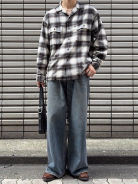 「オープンカラーシャツ」｜すとさん（メンズ・172cm）の春コーディネート