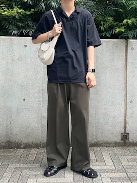 「アイテム（サンダル）」を使った、すとさん（メンズ・172cm・20代）の秋コーディネート