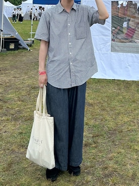 「confect（コンフォクト）のアイテム」を使った、すとさん（メンズ・172cm）の夏コーディネート