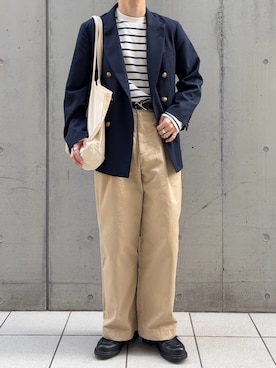 「L.L.Bean（エルエルビーン）のアイテム（バッグ）」を使った、すとさん（メンズ・172cm）の春コーディネート