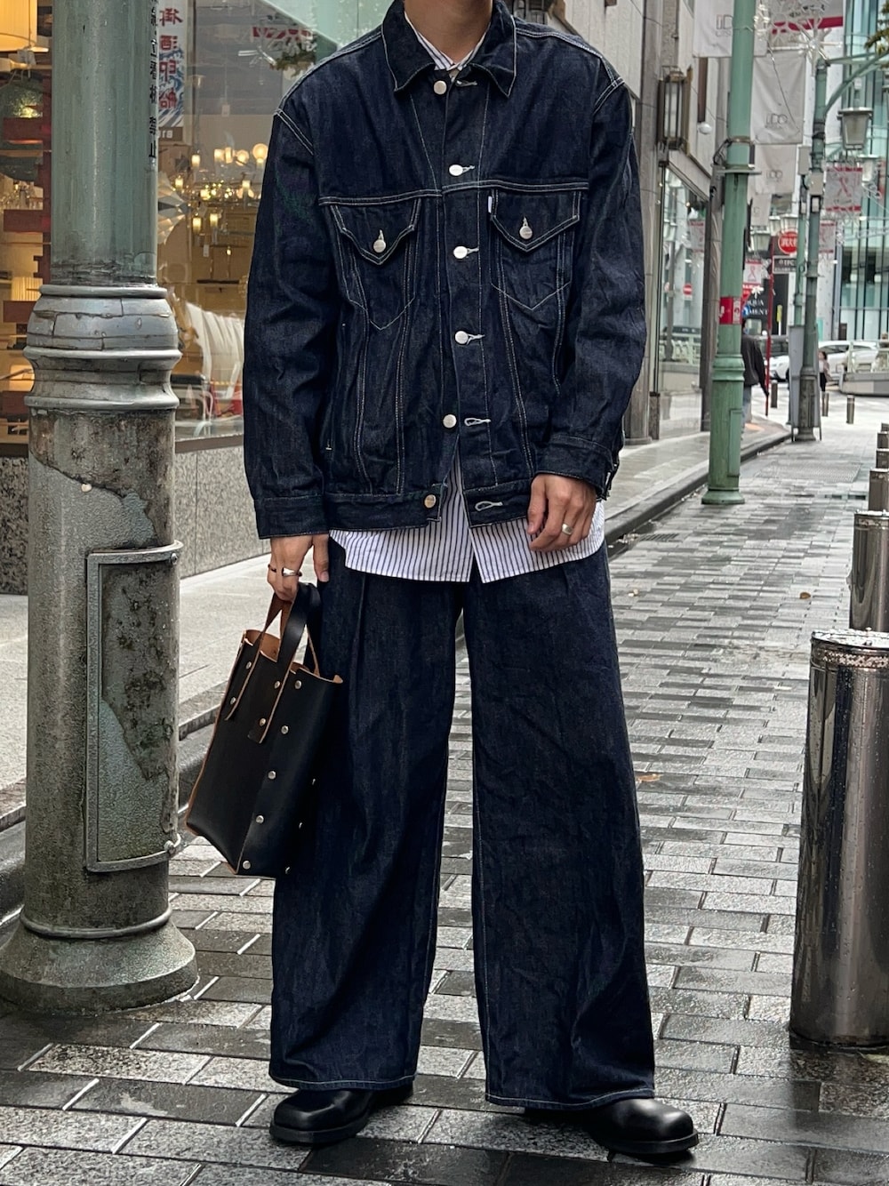 ジャケット・アウター Graphpaper Navy Jacket/Pants Setup Graphpaper (グラフペーパー) Garment Dyed Down Jacket (GM243-20206