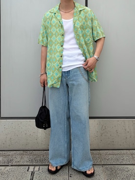「schott(ショット)のアイテム」を使った、すとさん(メンズ・172cm)の夏コーディネート