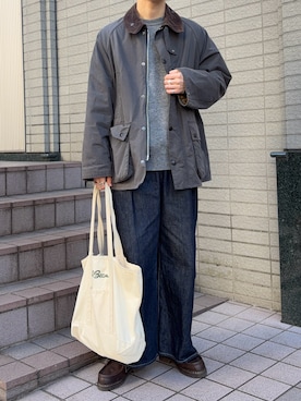 「Graphpaper（グラフペーパー）のアイテム」を使った、すとさん（メンズ・172cm）の冬コーディネート