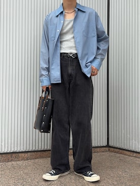 「orSlow（オアスロウ）のアイテム」を使った、すとさん（メンズ・172cm）の秋コーディネート
