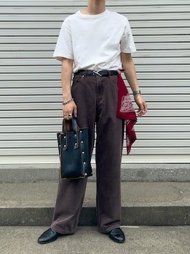 「Hender Scheme（エンダースキーマ）のアイテム」を使った、すとさん（メンズ・172cm）の夏コーディネート
