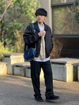 「ASTRONOMY（アストロノミー）のアイテム（ジャケット/アウター）」を使った、ゆっきーさん（骨格ウェーブ・メンズ・165cm）の冬コーディネート