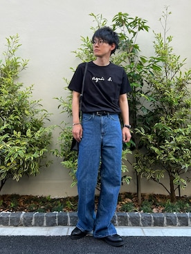 「EDWIN」｜「アイテム（腕時計）」を使った、ゆっきーさん（メンズ・165cm）の春コーディネート