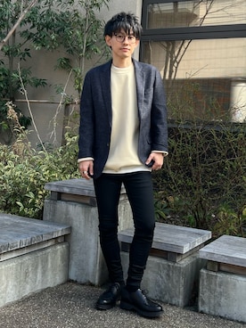 「UNITED ARROWS LTD. OUTLET（ユナイテッドアローズアウトレット）のアイテム」を使った、ゆっきーさん（メンズ・165cm）の春コーディネート