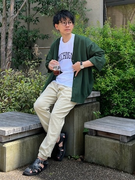 「ごきげんウィーク」｜「アイテム（アクセサリー）」を使った、ゆっきーさん（メンズ・165cm）の春コーディネート