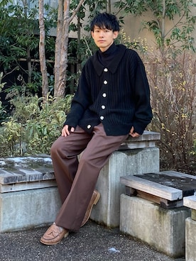 「ender products」｜ゆっきーさん（メンズ・165cm）の冬コーディネート