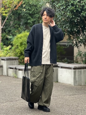 「ADAM ET ROPE'（アダムエロペ）のアイテム」を使った、ゆっきーさん（骨格ウェーブ・メンズ・165cm）の秋コーディネート