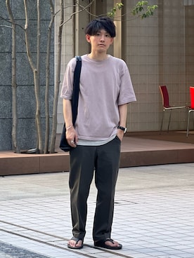 「アイテム（腕時計）」を使った、ゆっきーさん（骨格ウェーブ・メンズ・165cm）の夏コーディネート