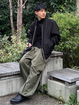 「HYPE（ハイプ）のアイテム」を使った、ゆっきーさん（メンズ・165cm）の秋コーディネート