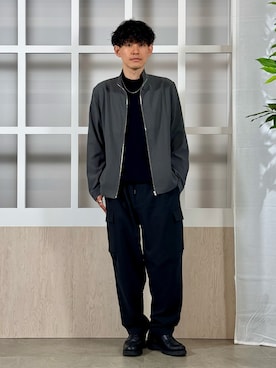 「PLST（プラステ）のアイテム（ジャケット/アウター）」を使った、ゆっきーさん（メンズ・165cm）の春コーディネート